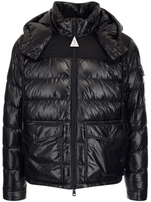 Moncler Born to Protect Logo Printed Padded Jacket