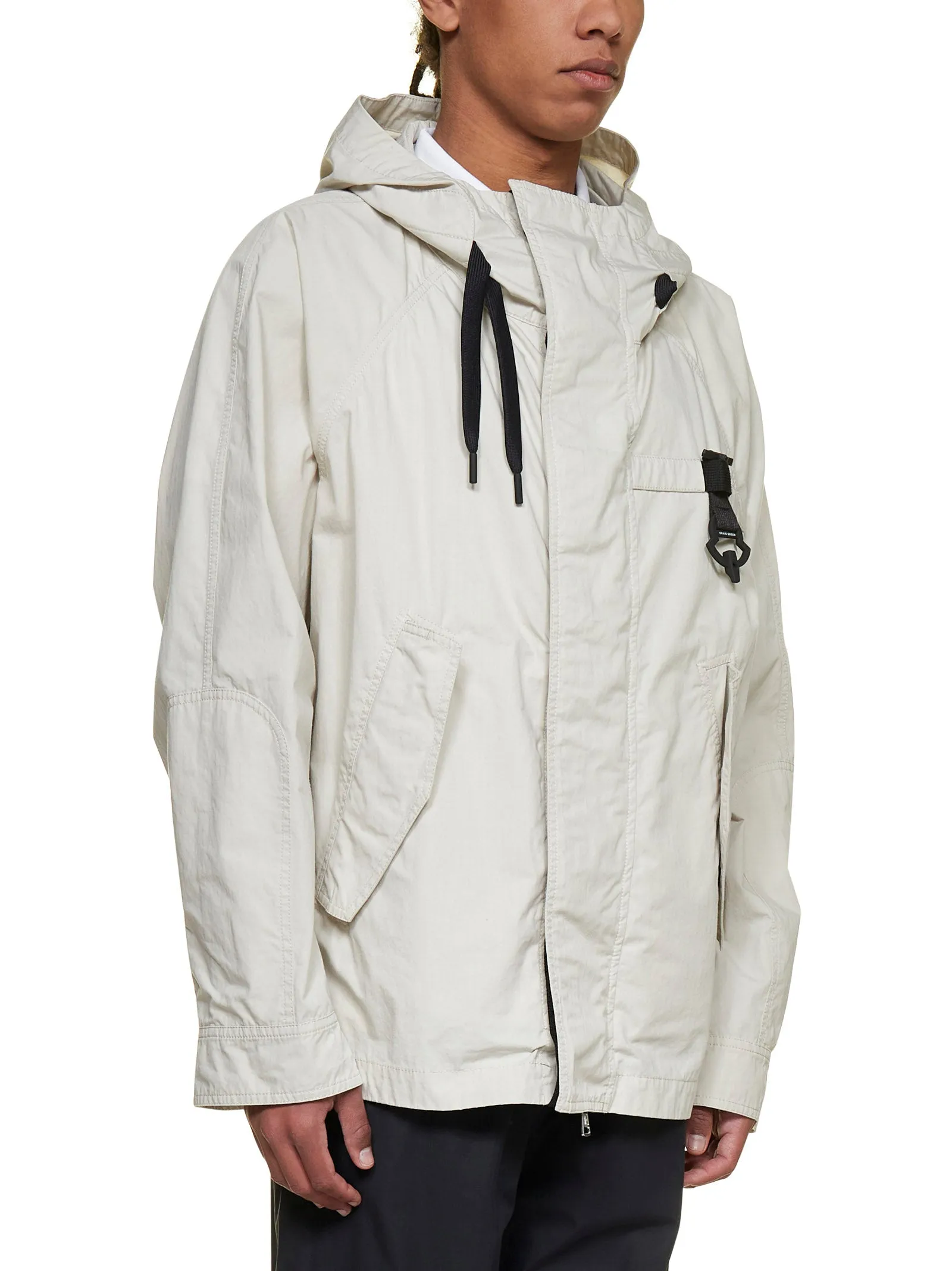 Moncler Genius X Craig Green Zipped Slogan Printed Jacket