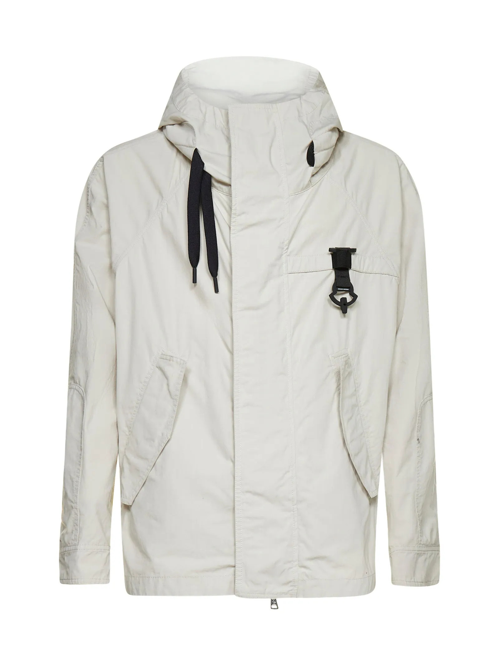 Moncler Genius X Craig Green Zipped Slogan Printed Jacket