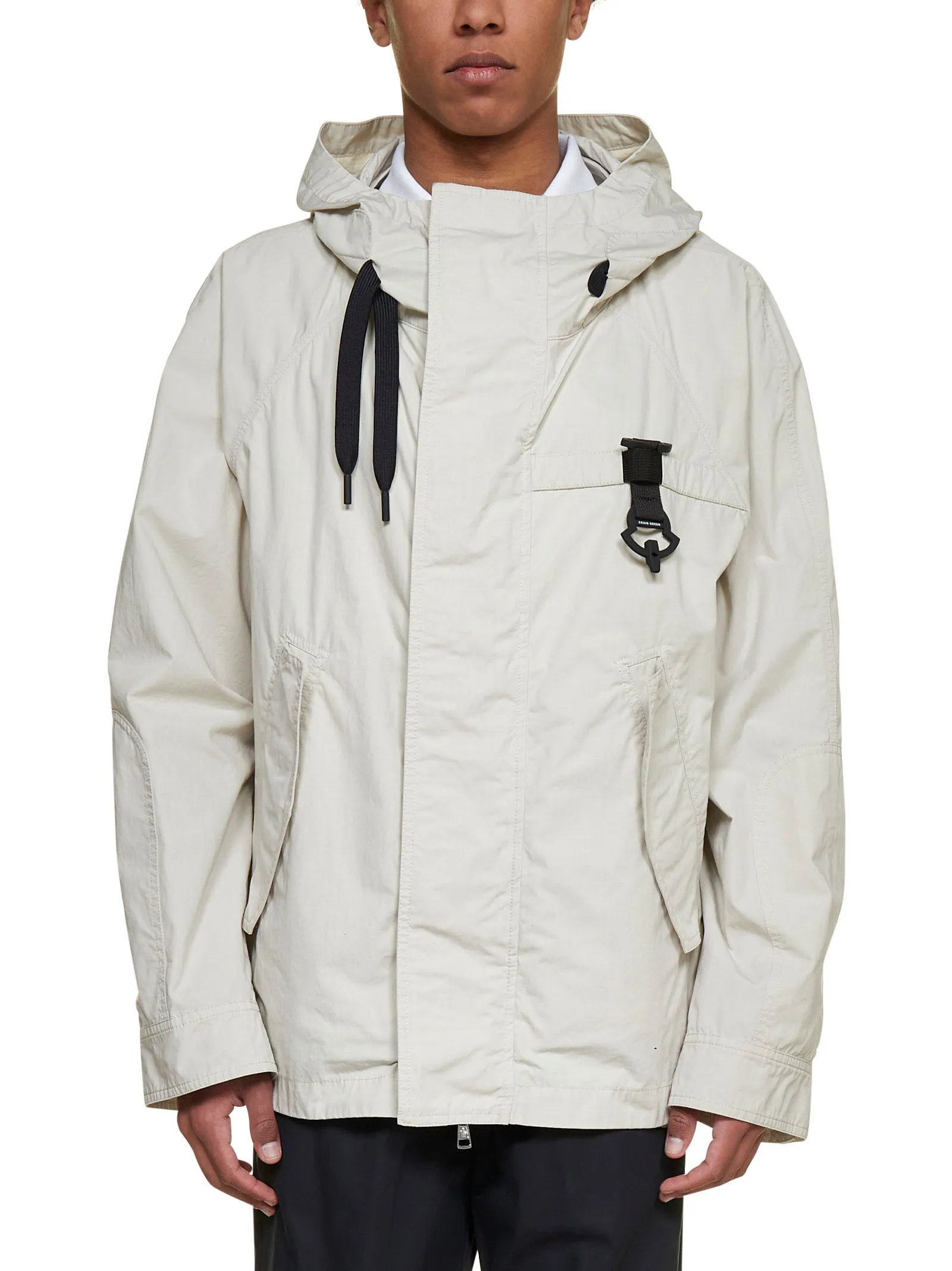Moncler Genius X Craig Green Zipped Slogan Printed Jacket