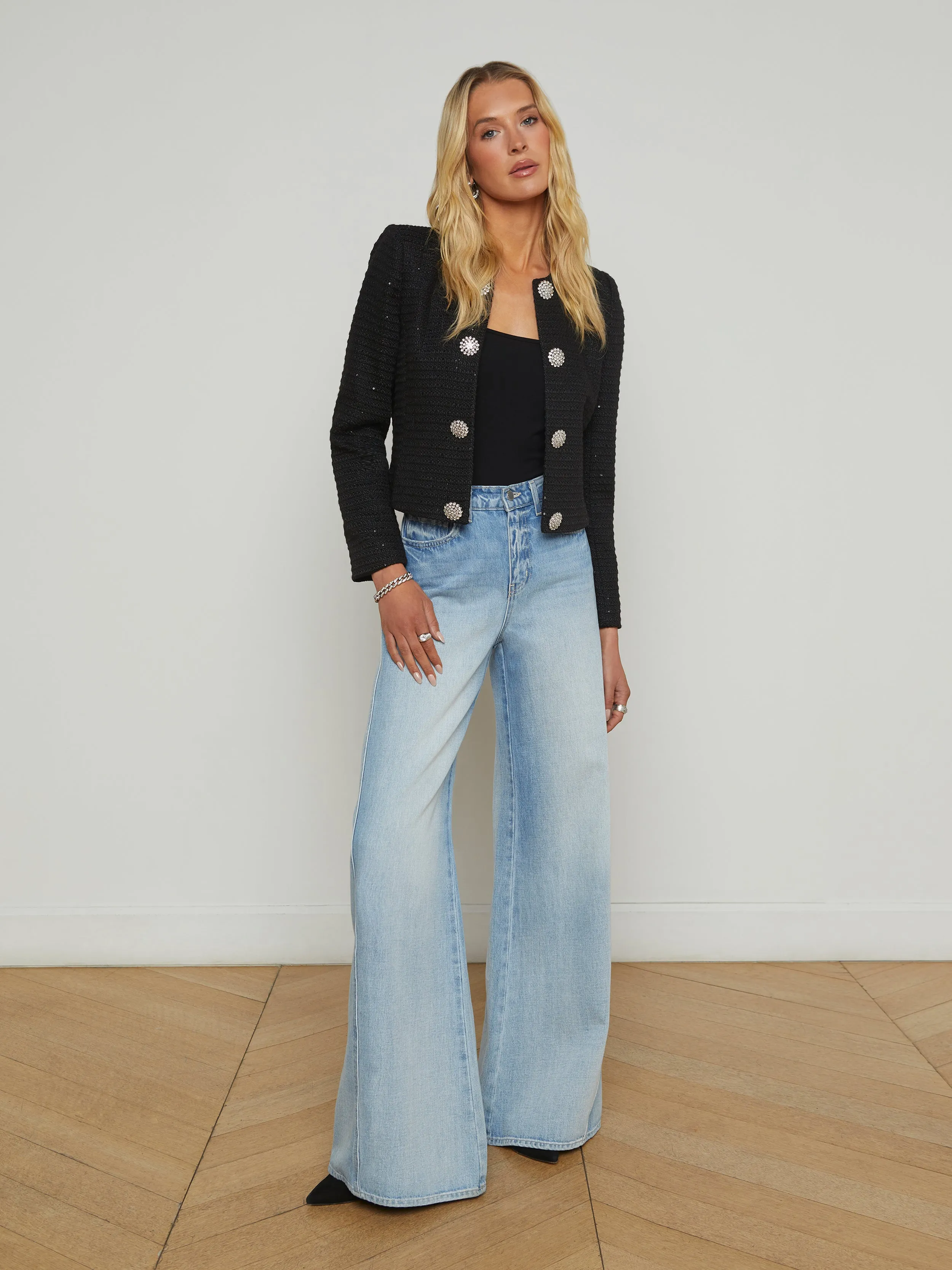 Moon Sequin Tweed Jacket