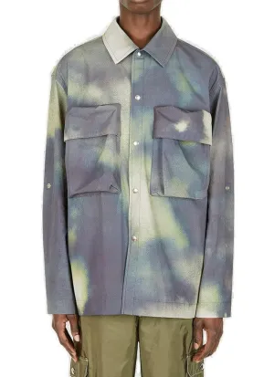 OAMC Tie-Dye Long Sleeved Buttoned Jacket