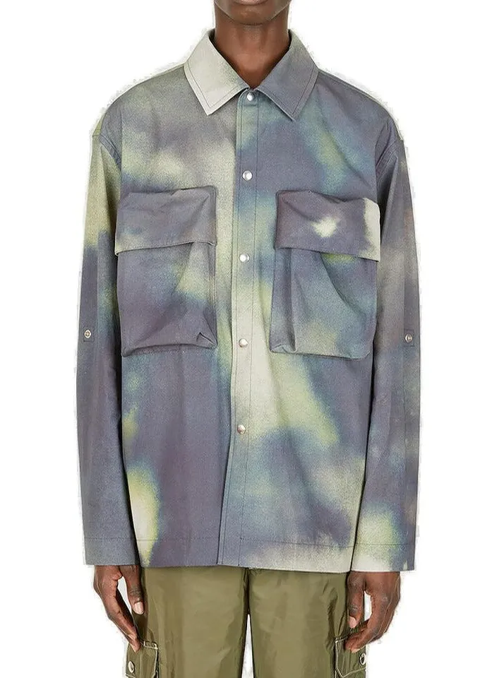 OAMC Tie-Dye Long Sleeved Buttoned Jacket