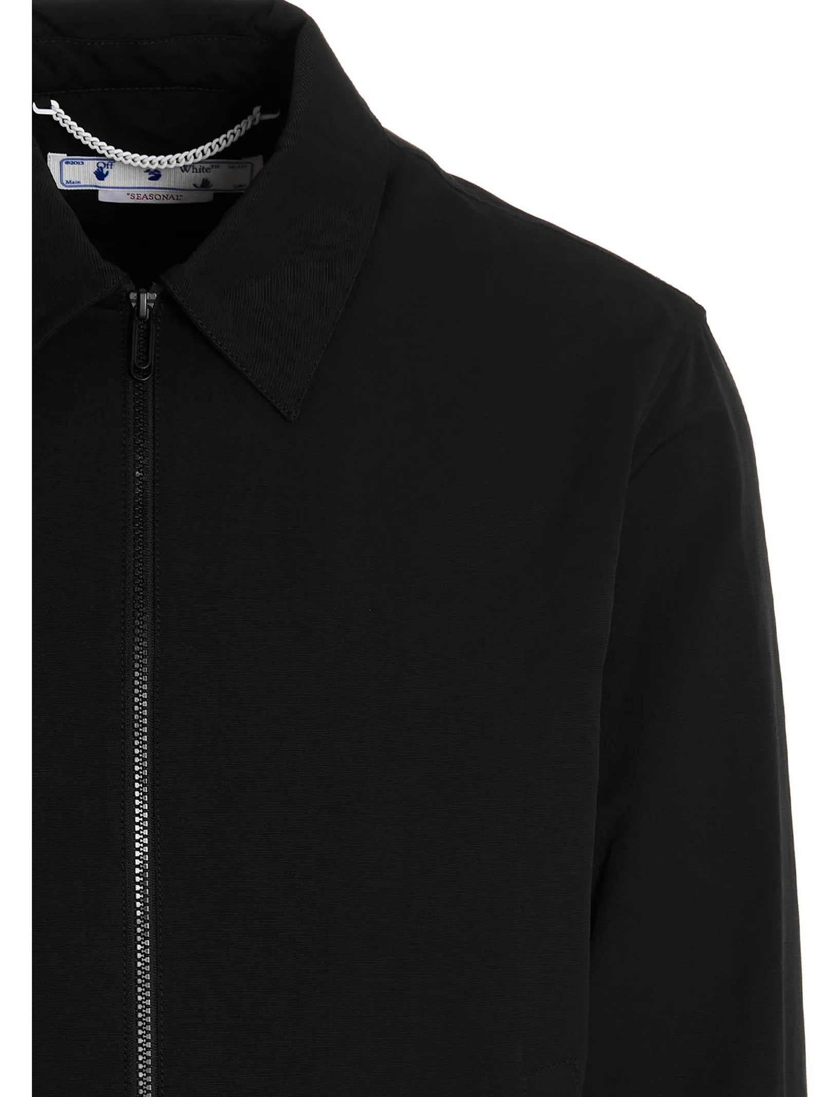 Off-White Embroidered Zipped Jacket