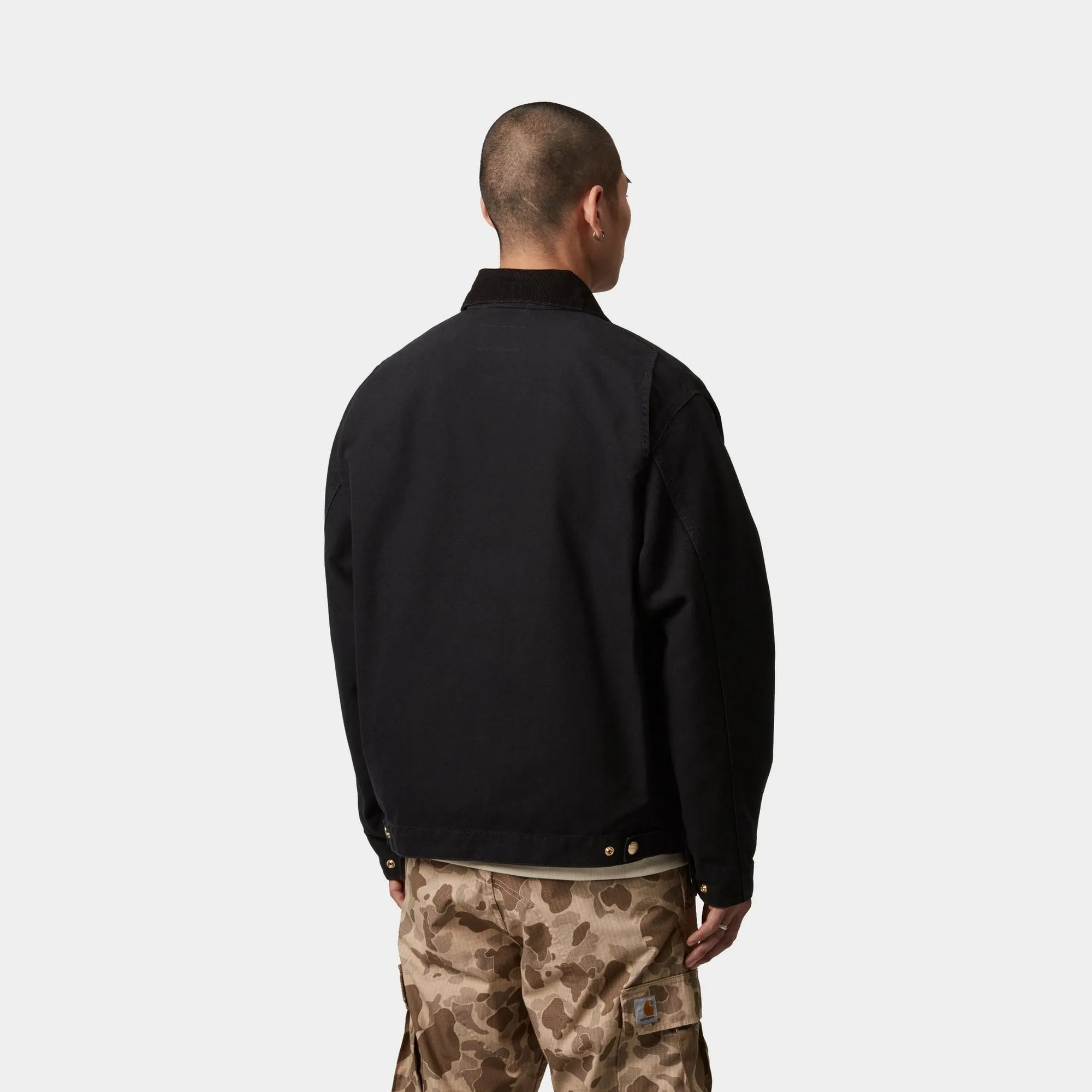OG Detroit Jacket (Spring) | Black / Black (aged canvas)
