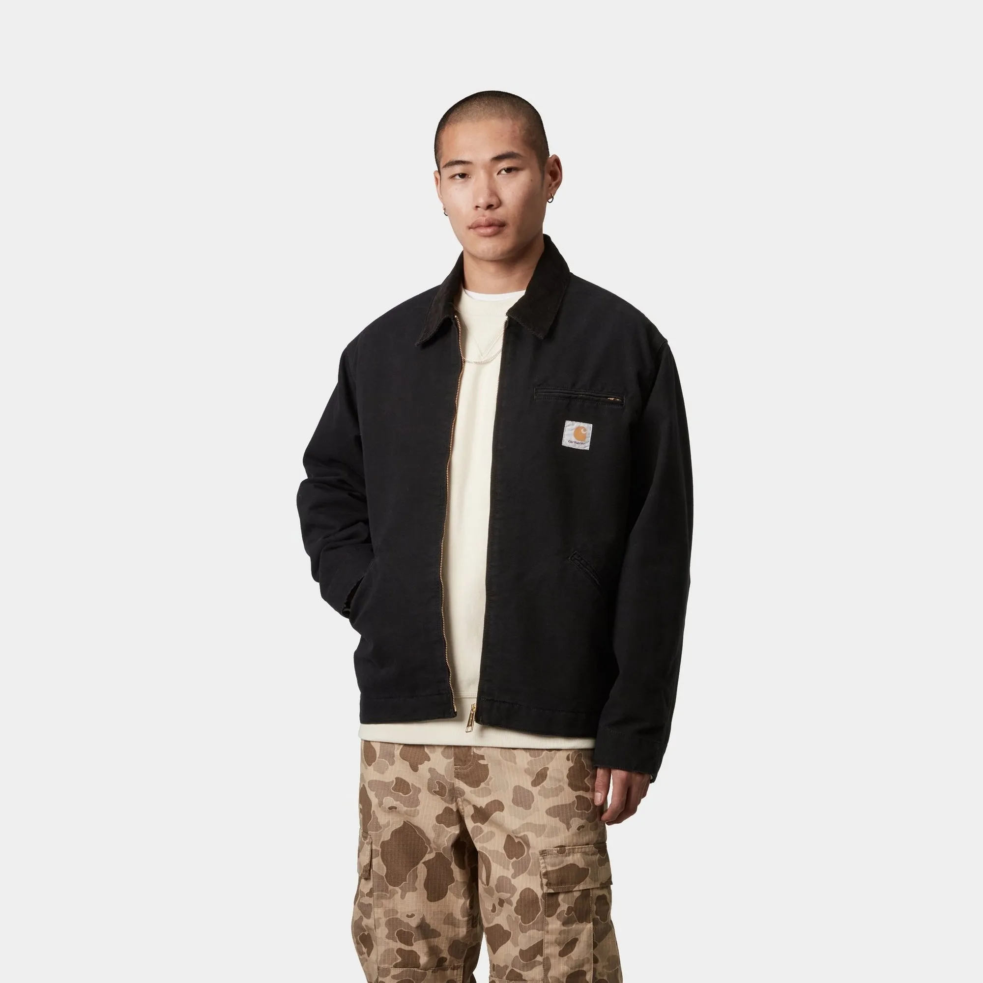 OG Detroit Jacket (Spring) | Black / Black (aged canvas)