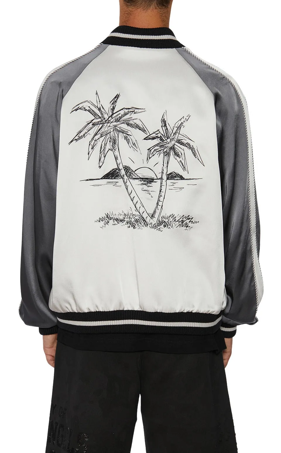 Palm Angels Palm Tree Print Jacket
