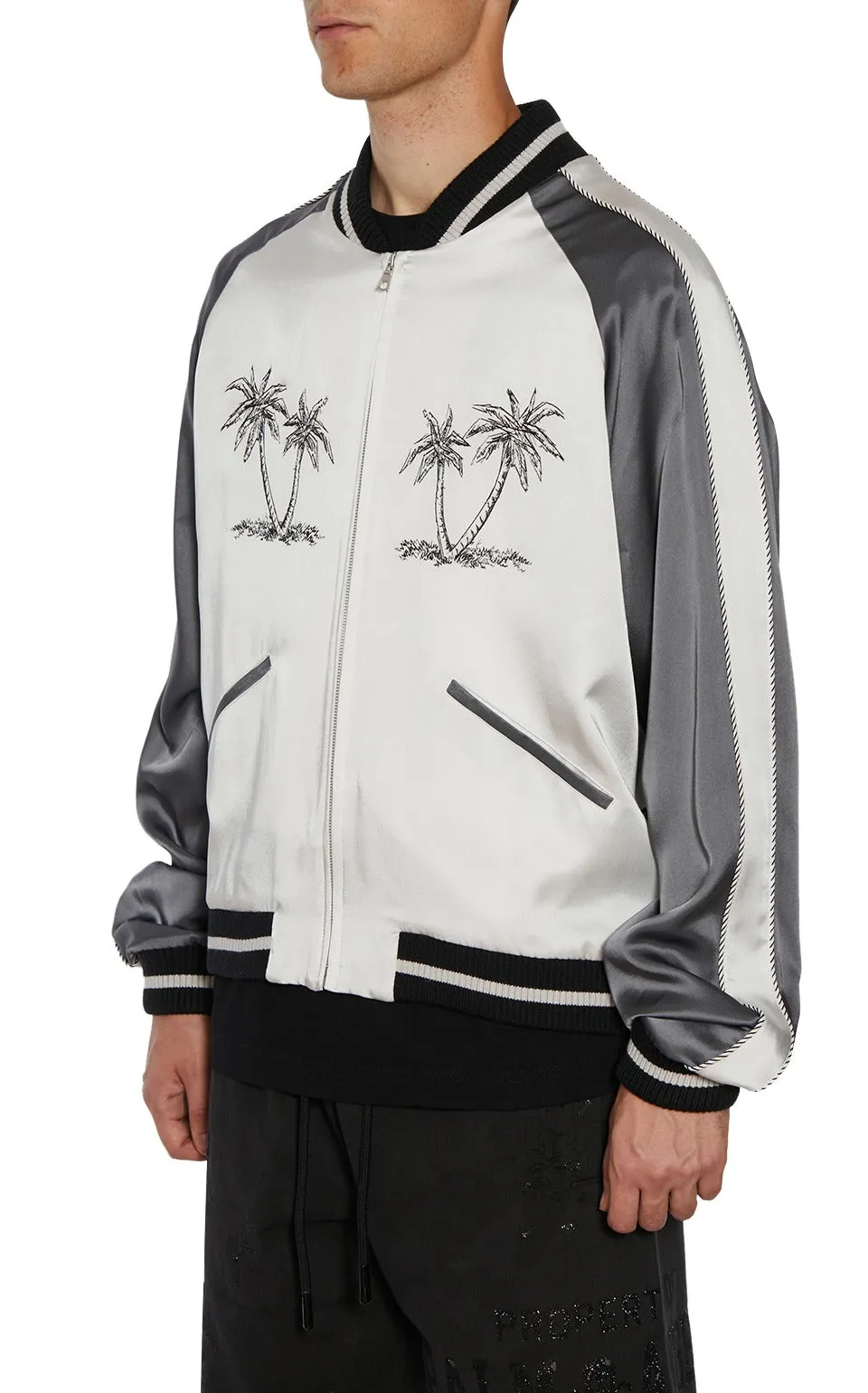 Palm Angels Palm Tree Print Jacket