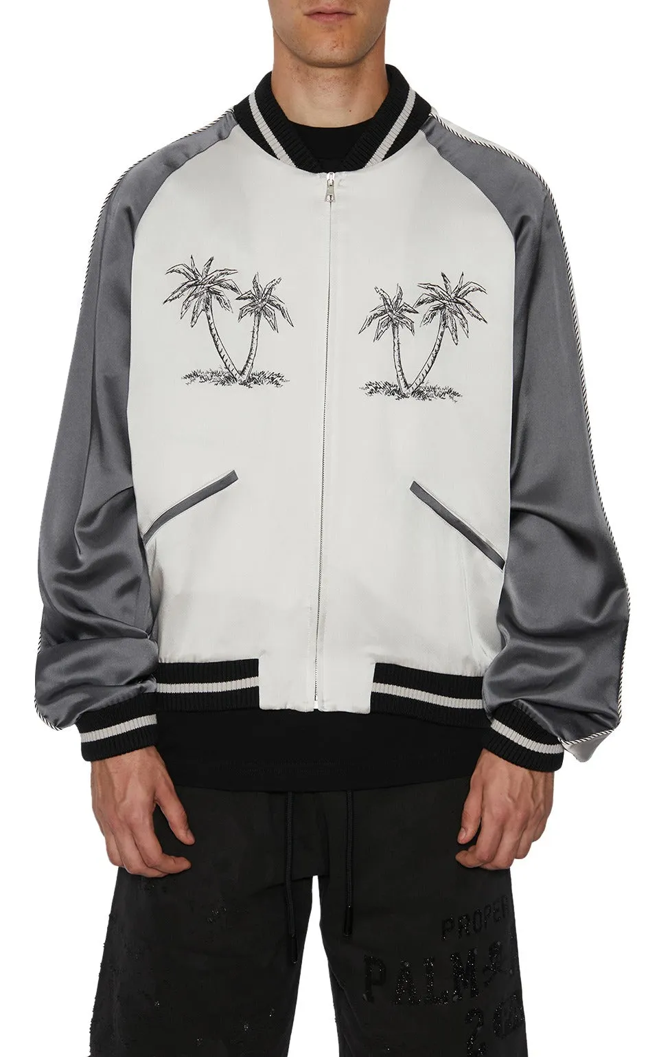 Palm Angels Palm Tree Print Jacket