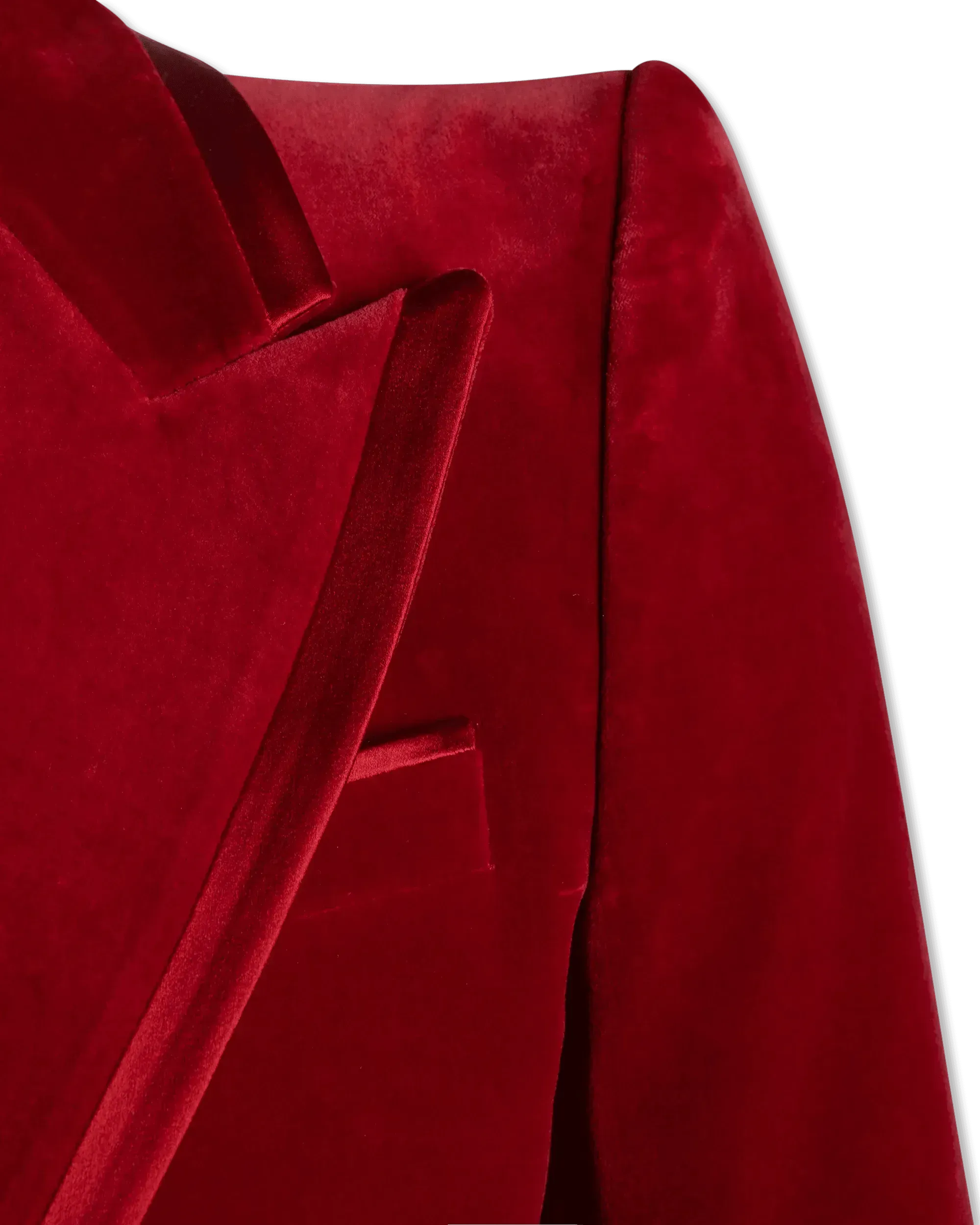 Peak Lapel Velvet Blazer