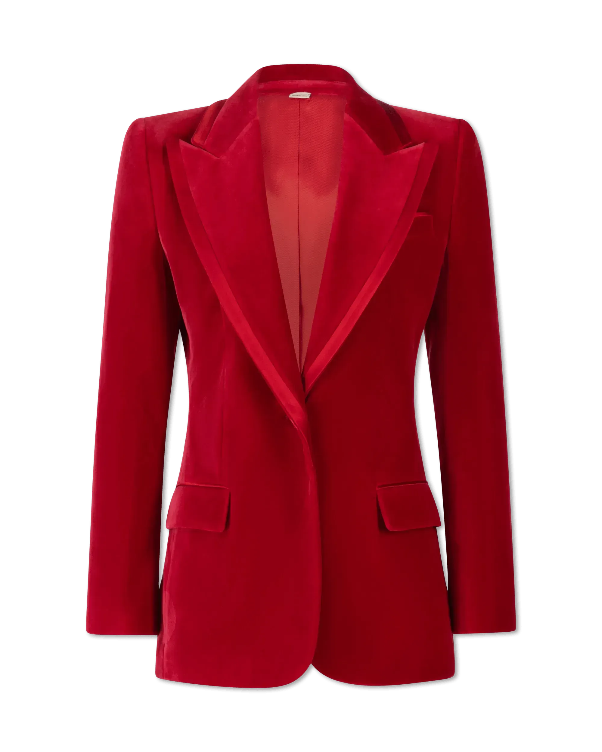 Peak Lapel Velvet Blazer