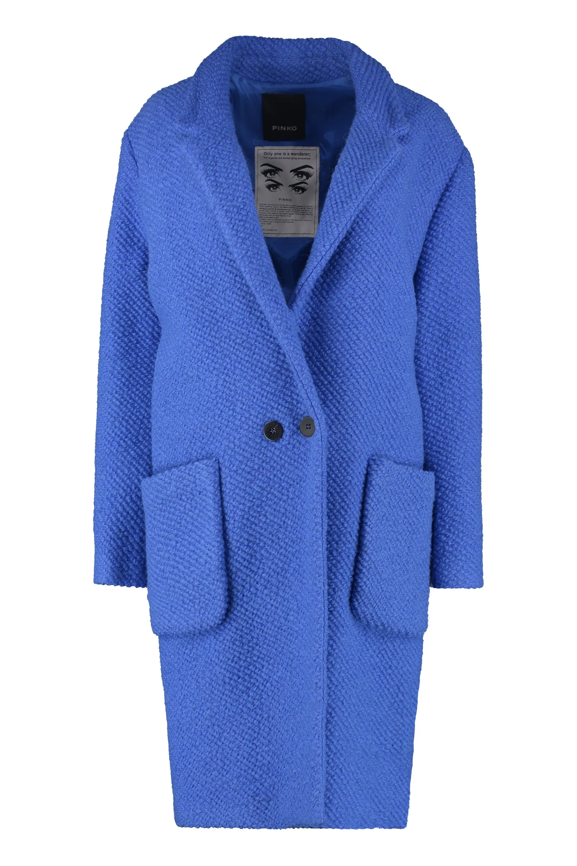 Pinko Double Breasted Long-Sleeved Coat