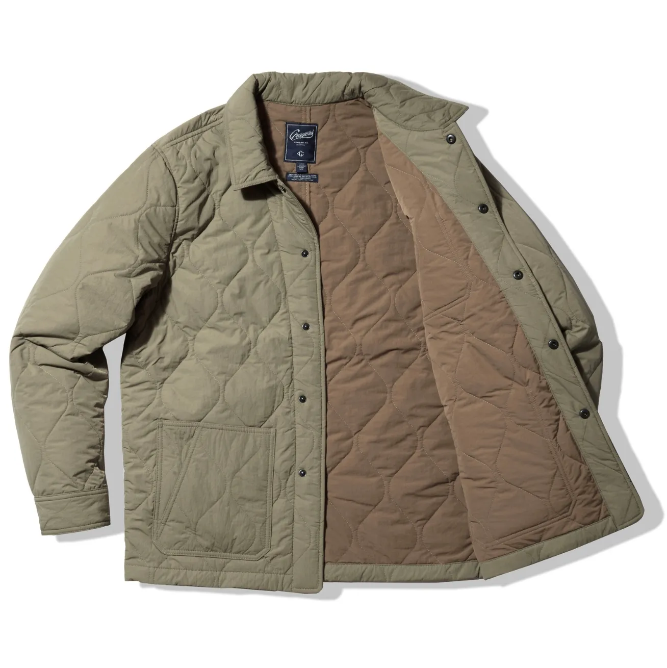 Putnam Quilted Chore Jacket - Olive