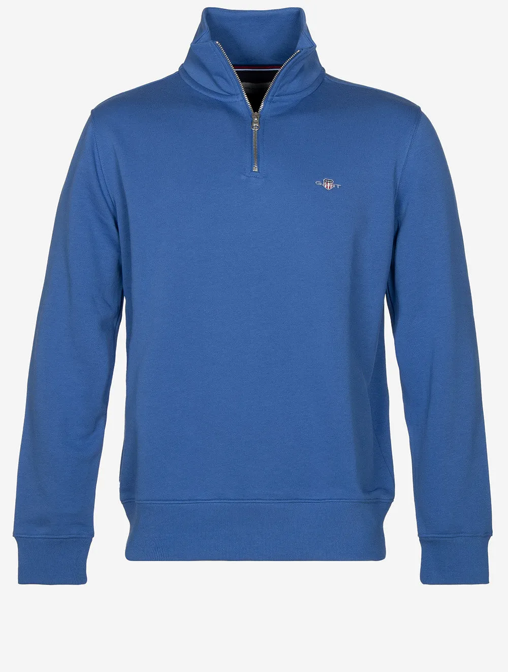 Regular Fit Shield Half-Zip Sweatshirt Rich Blue