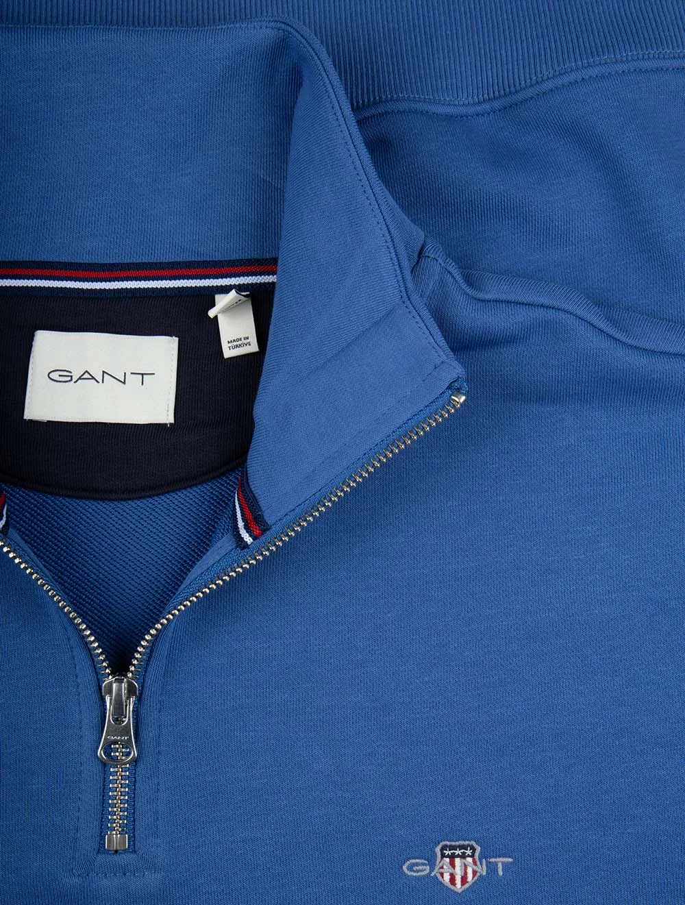 Regular Fit Shield Half-Zip Sweatshirt Rich Blue