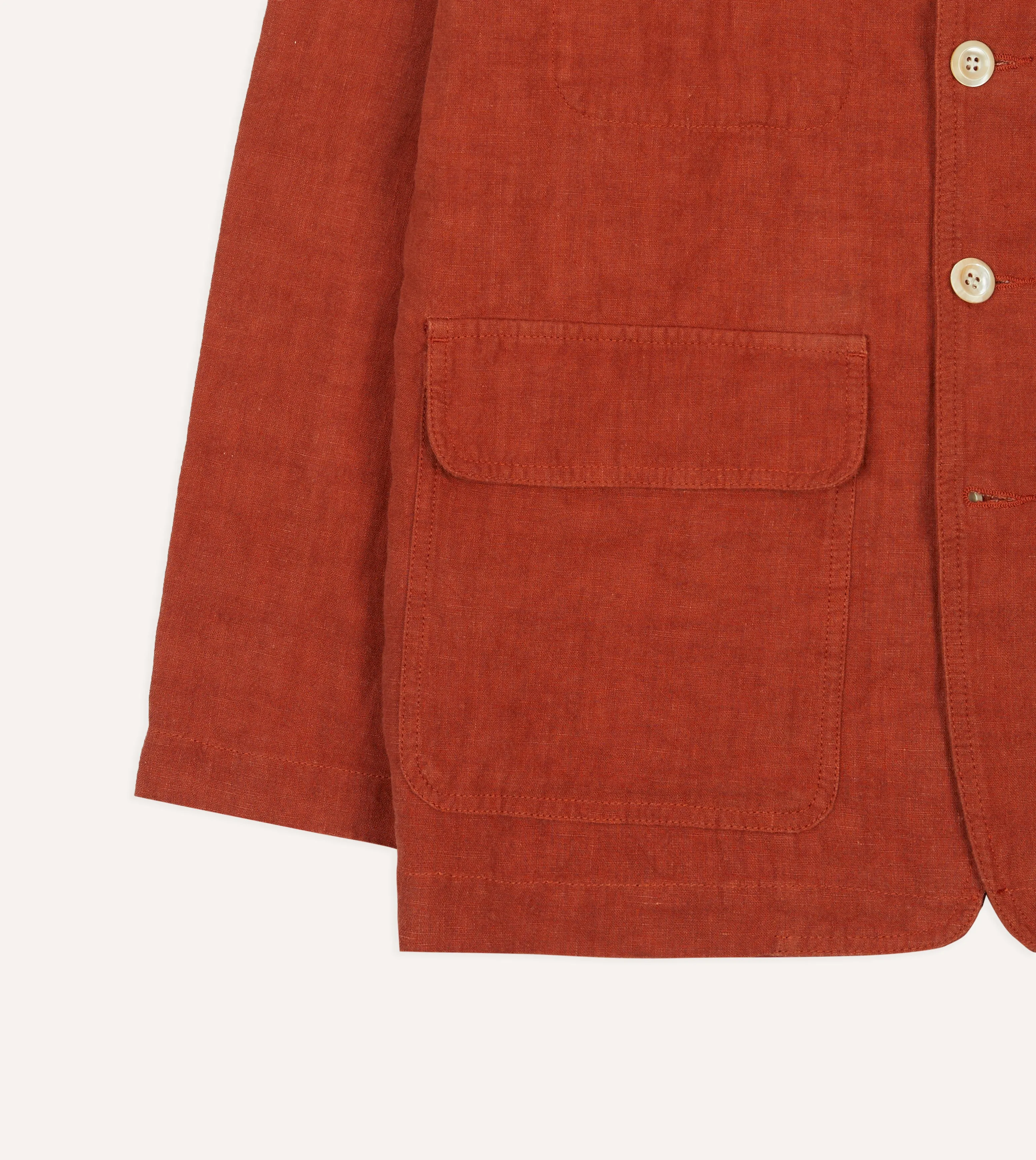 Rust Linen Forestiere Jacket