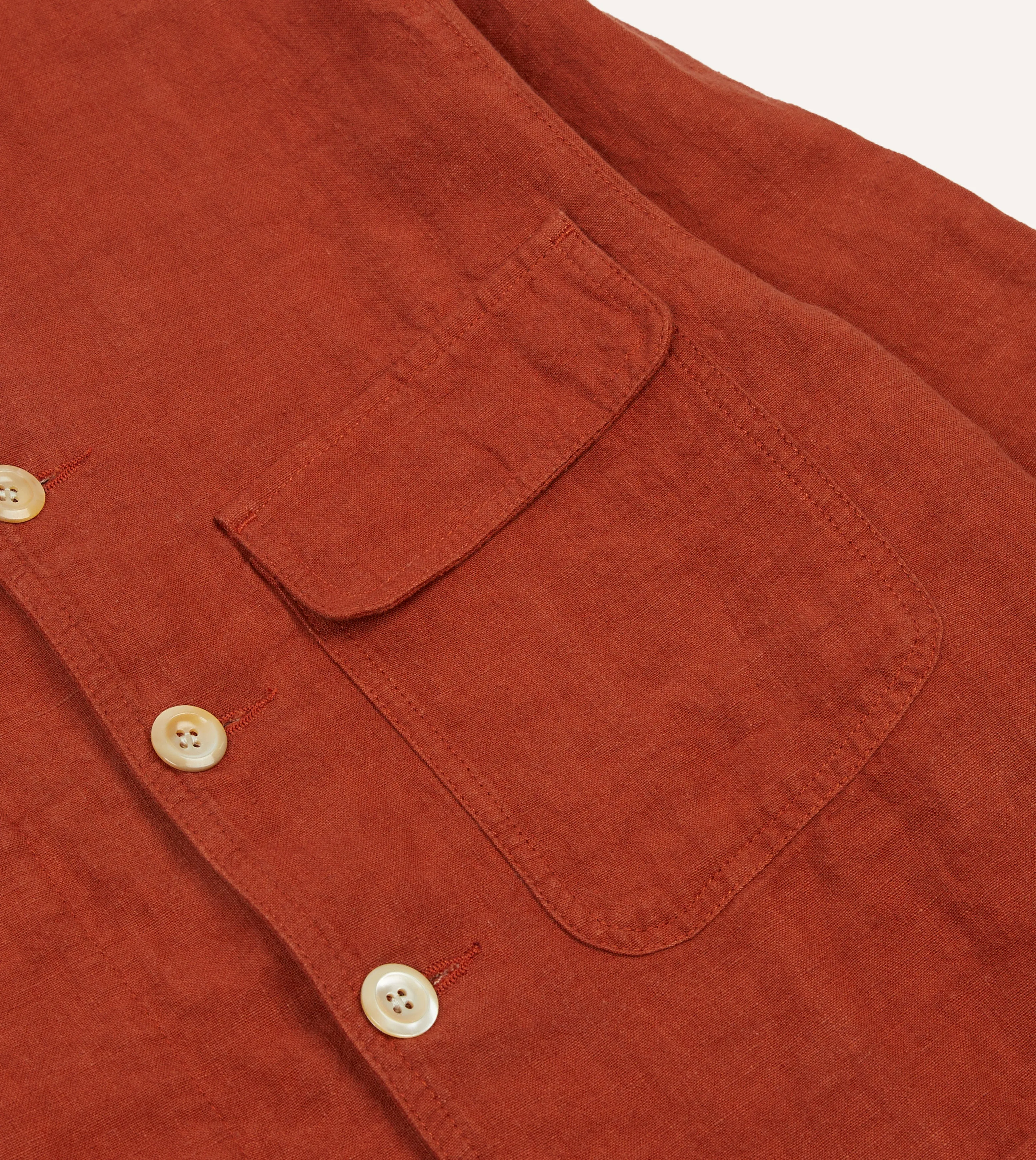 Rust Linen Forestiere Jacket