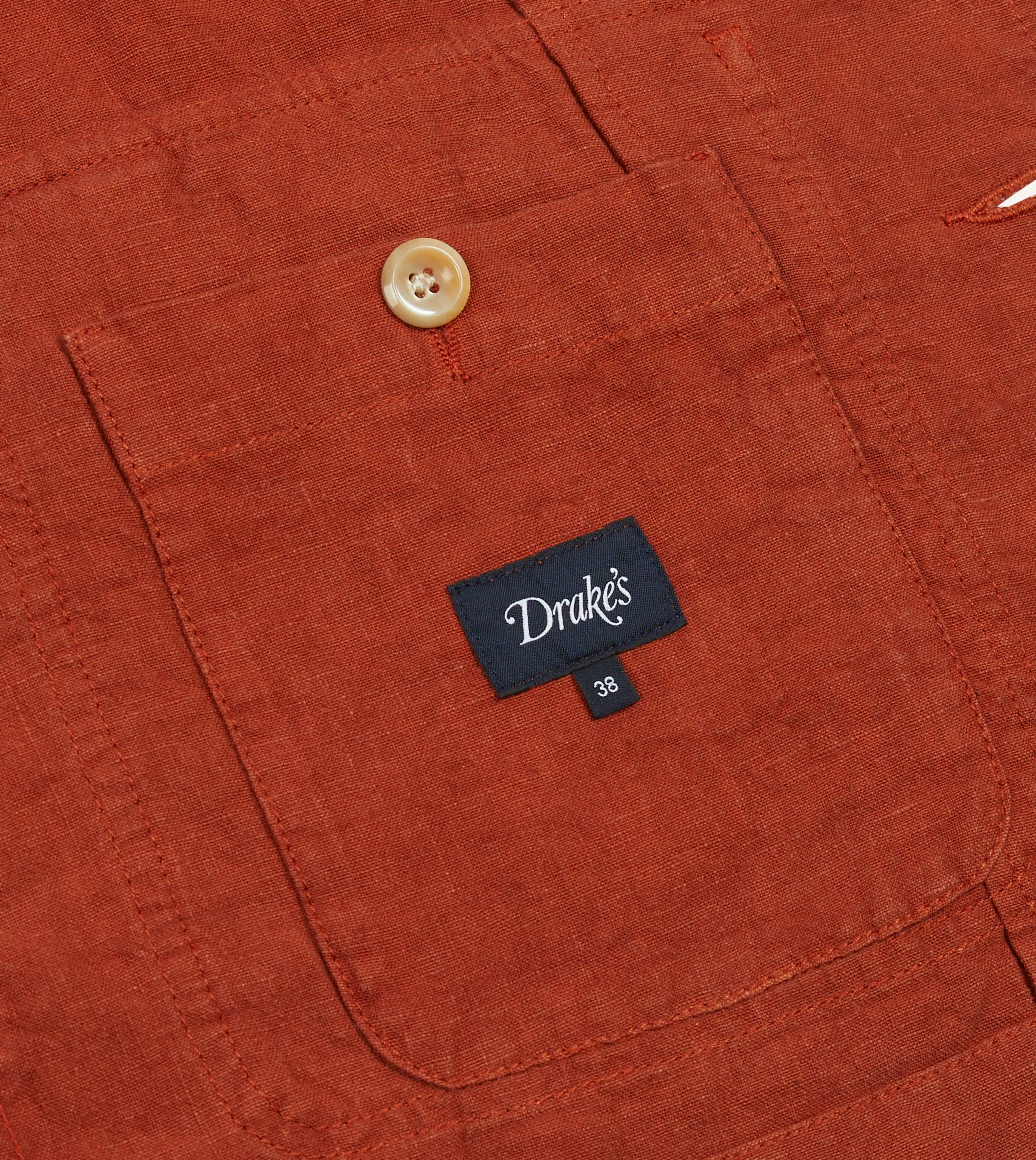 Rust Linen Forestiere Jacket