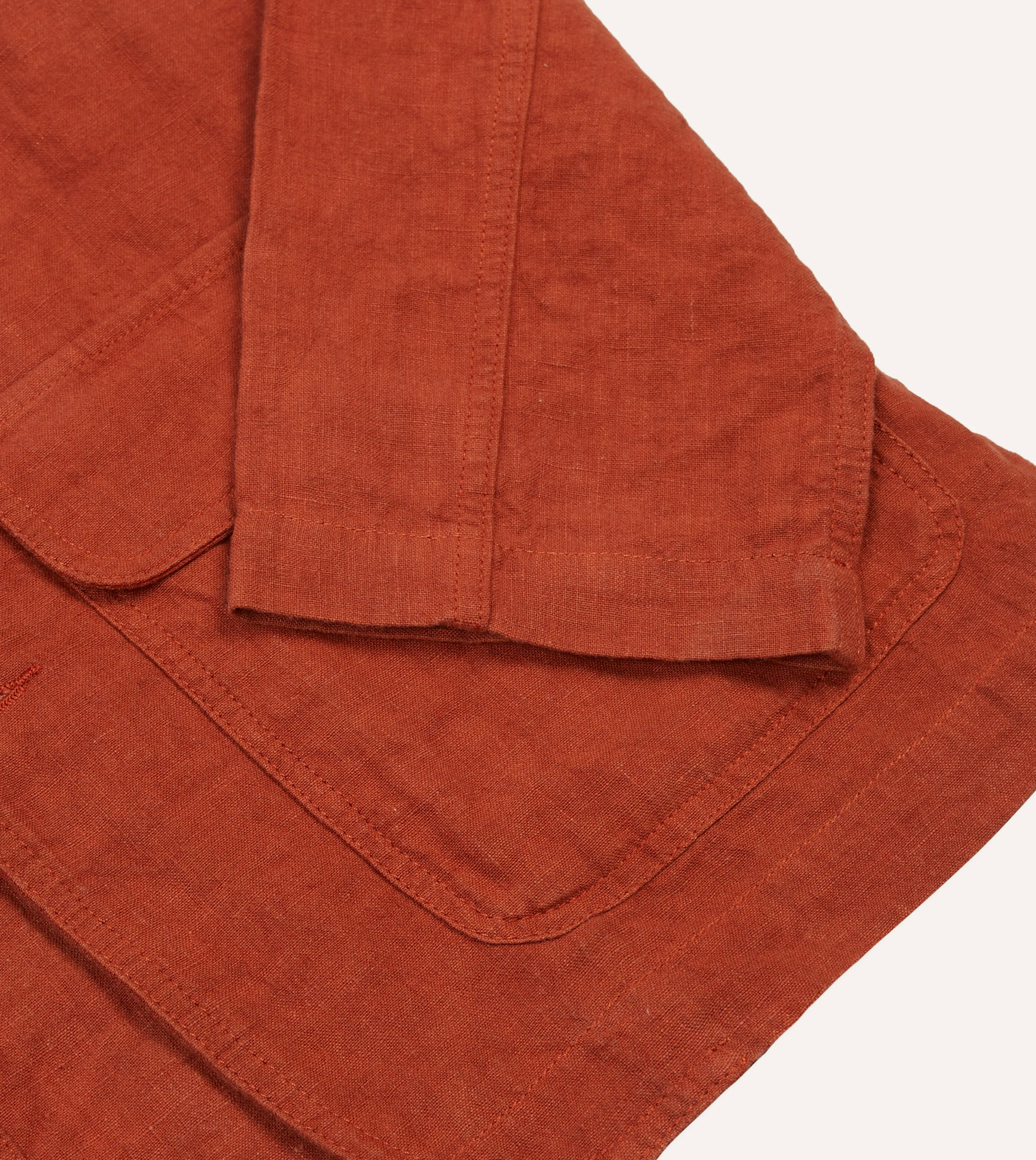 Rust Linen Forestiere Jacket