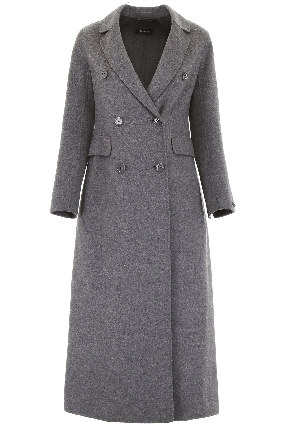 'S Max Mara Wool Buttoned Long Coat