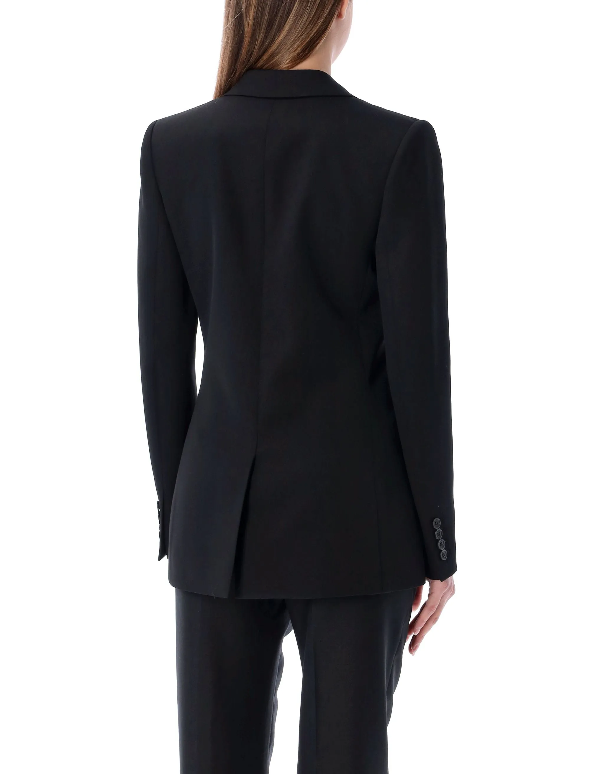 Saint Laurent Double-Breasted Long-Sleeved Jacket