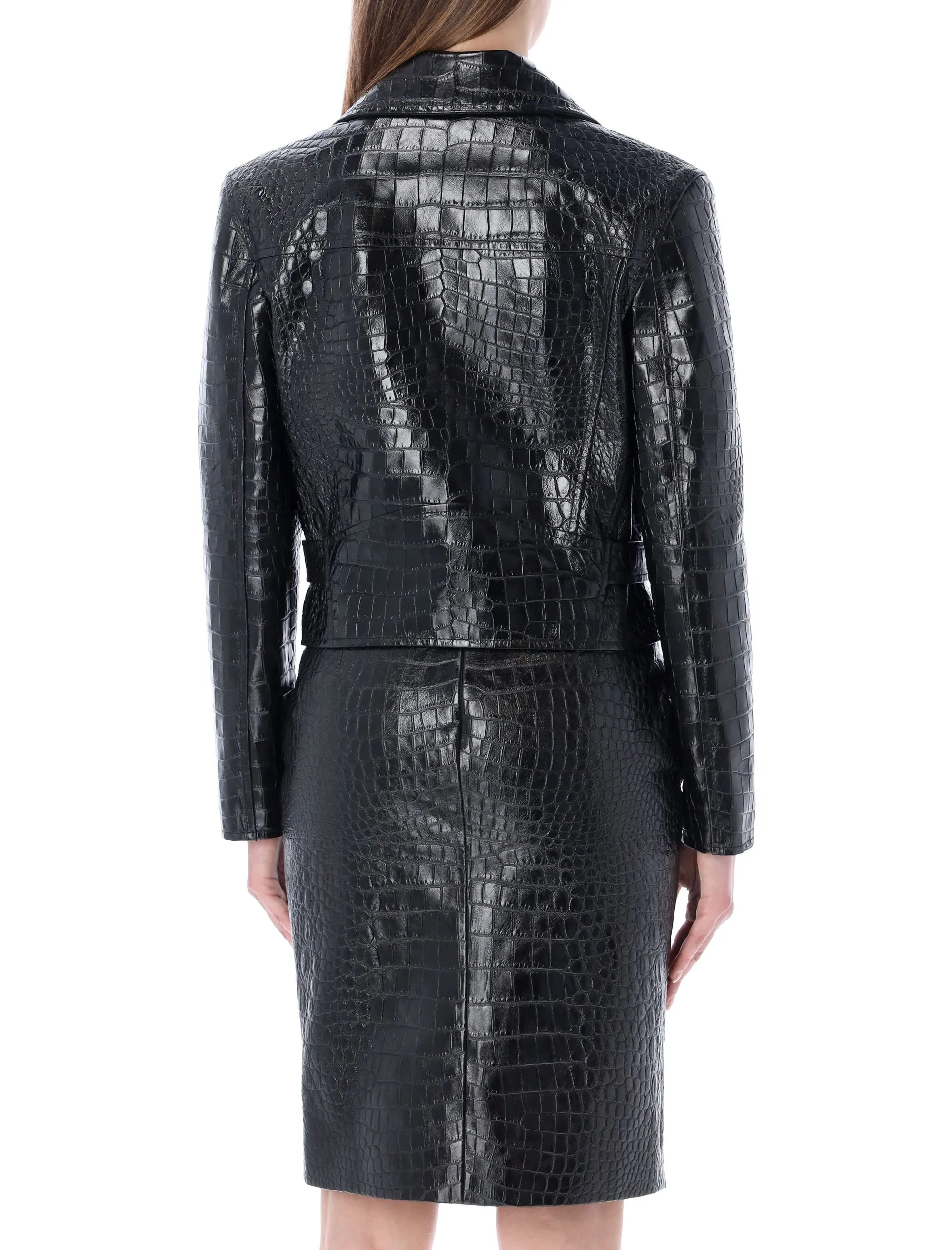 Saint Laurent Long-Sleeved Cropped Jacket