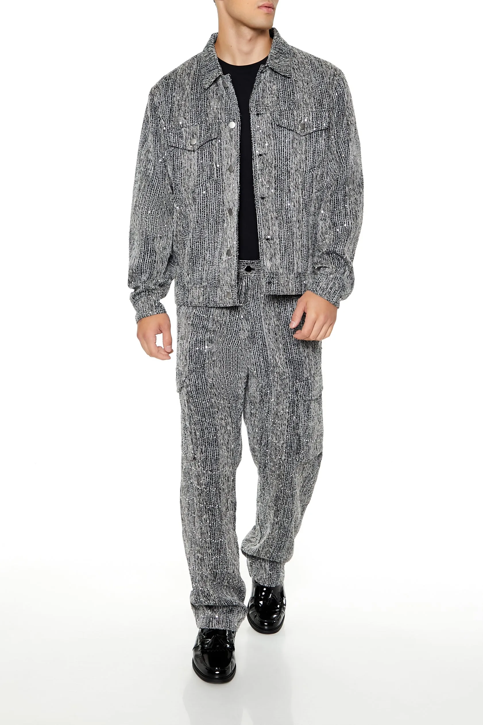 Sequin Trucker Jacket