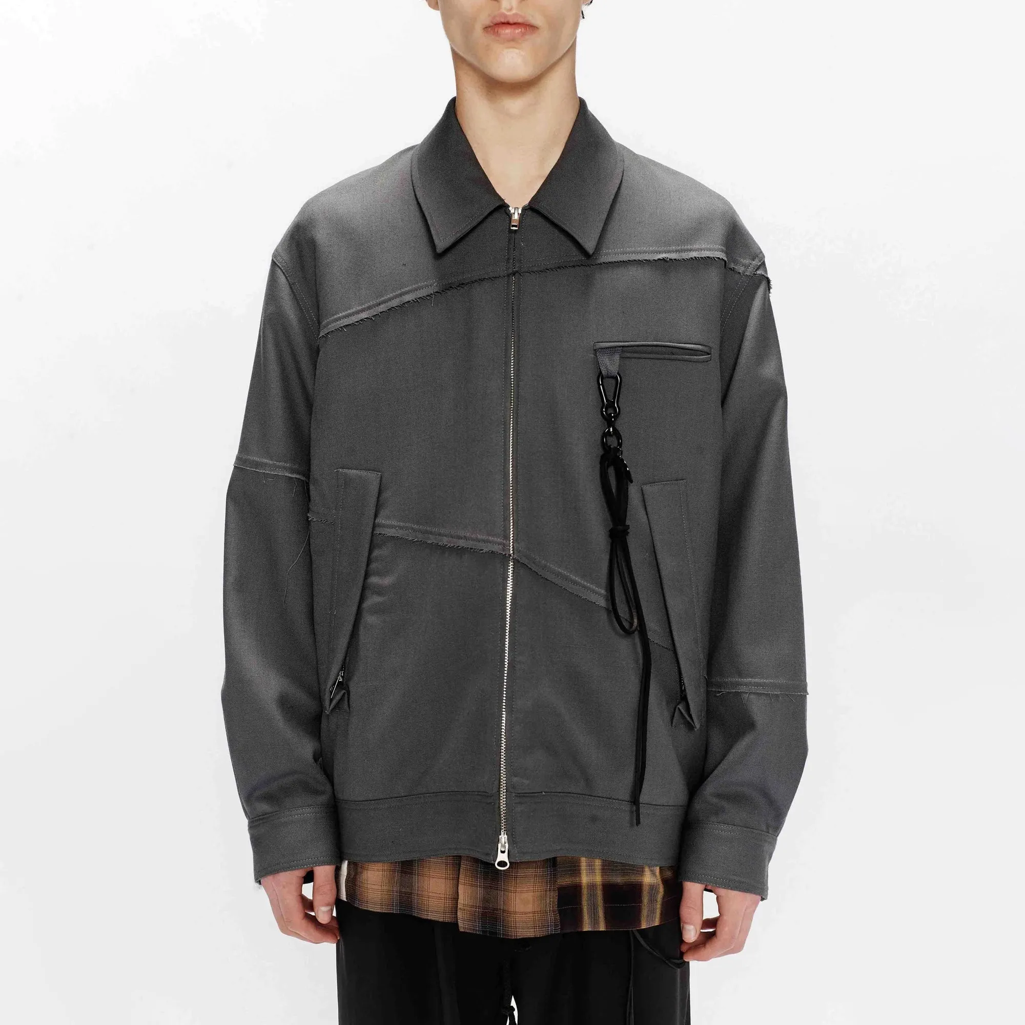 Song For The Mute Slash Coach Jacket Grey