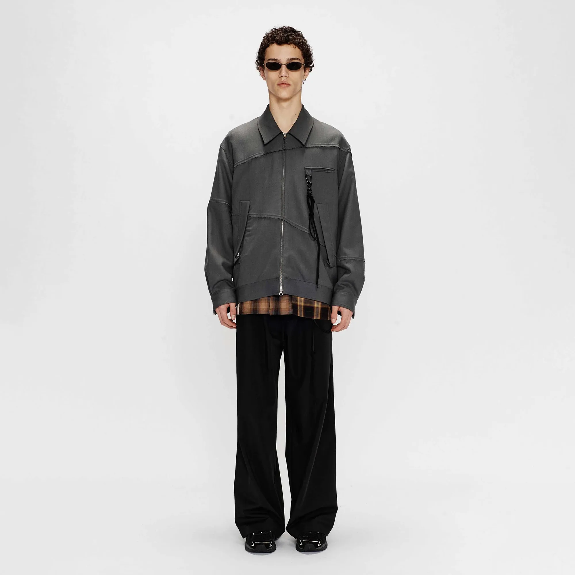 Song For The Mute Slash Coach Jacket Grey