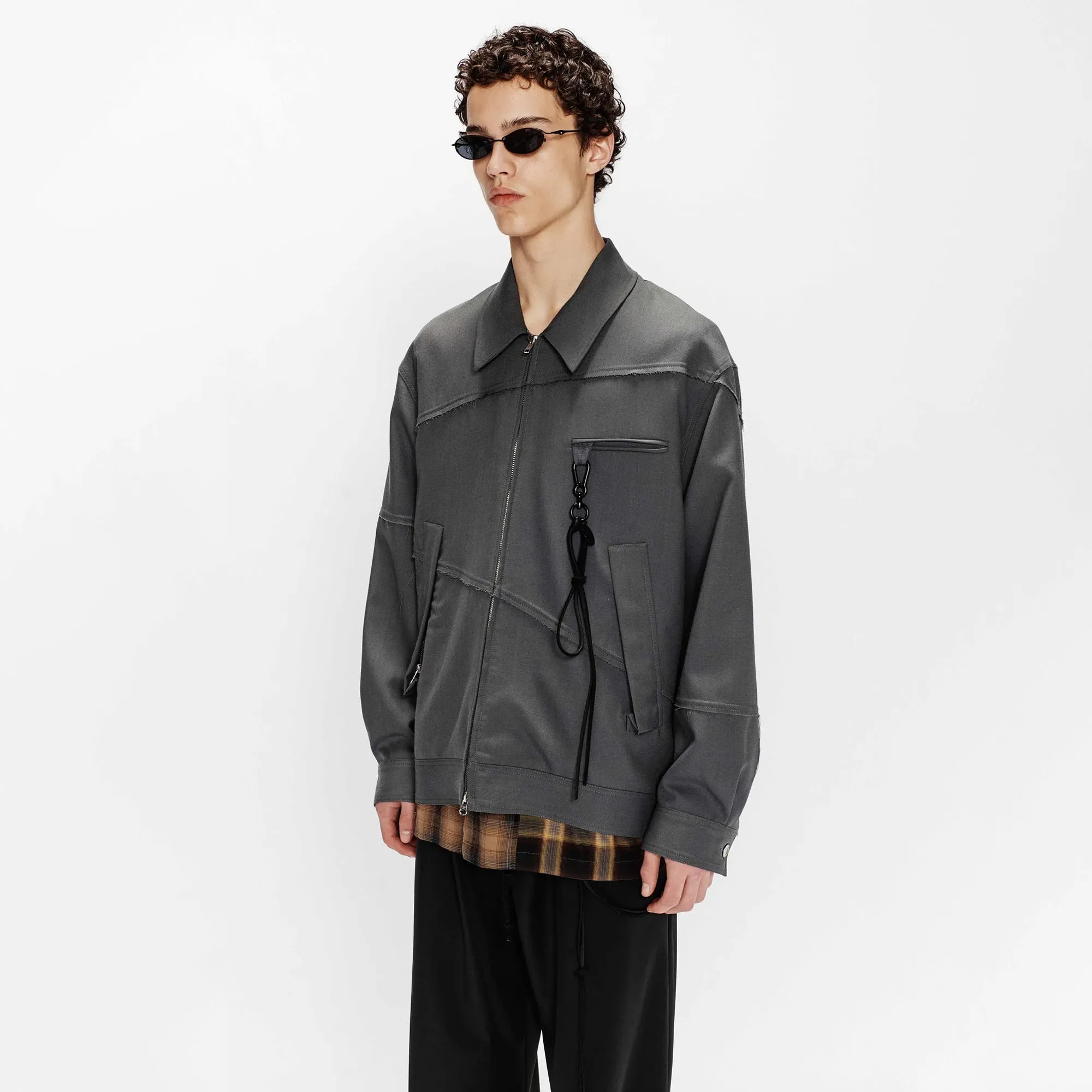 Song For The Mute Slash Coach Jacket Grey