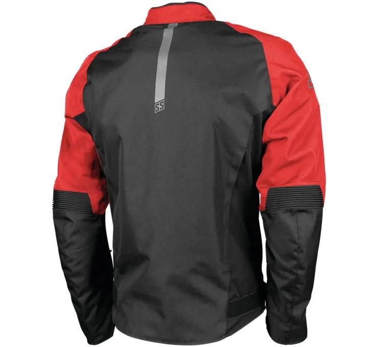 Speed and Strength Moment of Truth Motorcycle Jacket Black Red