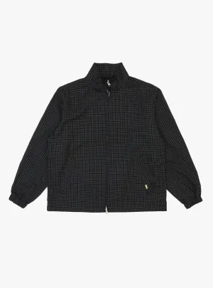 Stand Collar Zip Up Blouson Check