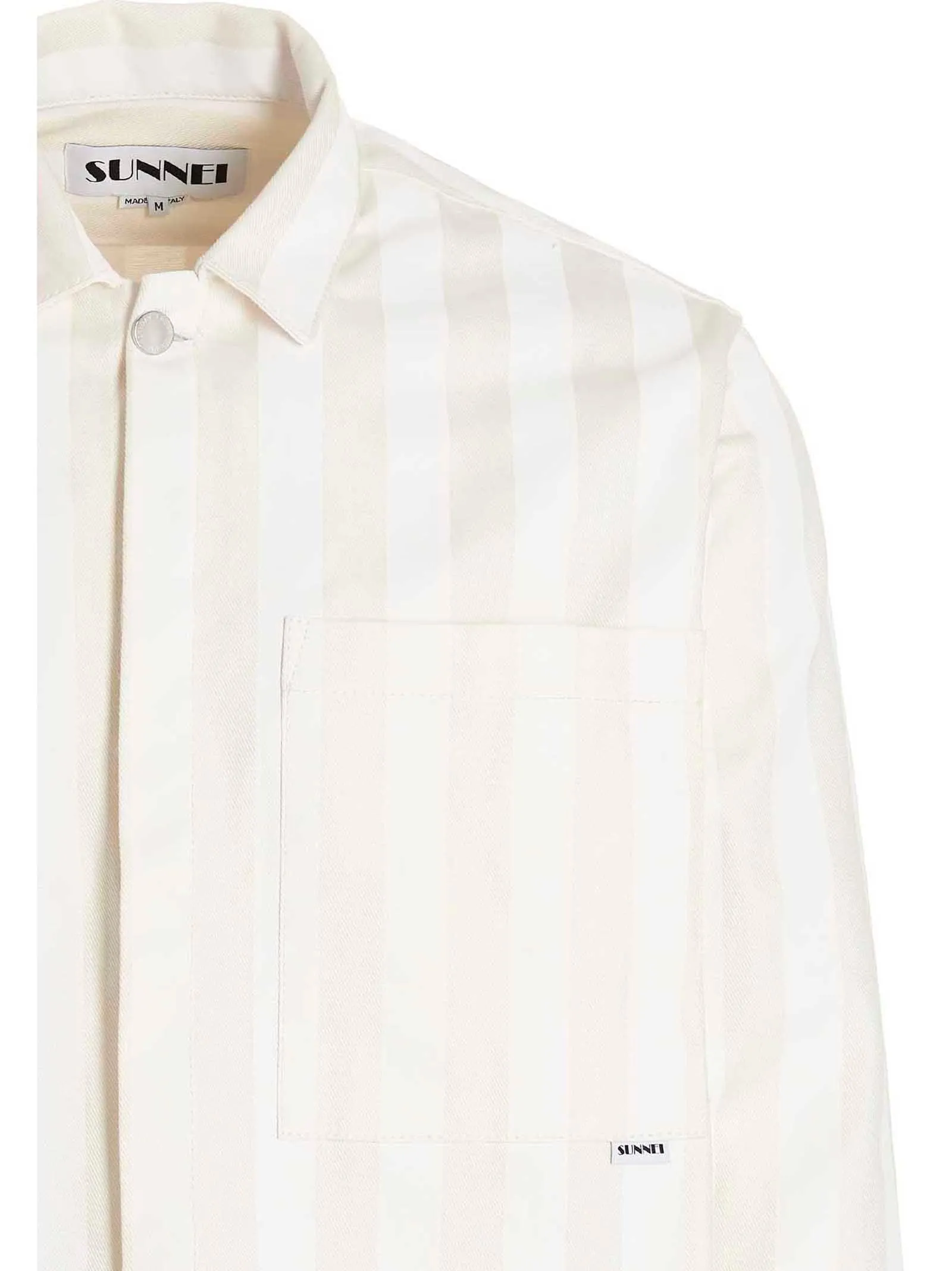 Sunnei Striped Long-Sleeved Overshirt
