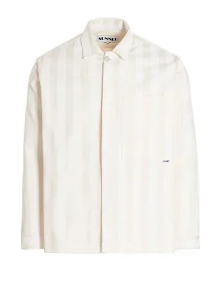 Sunnei Striped Long-Sleeved Overshirt