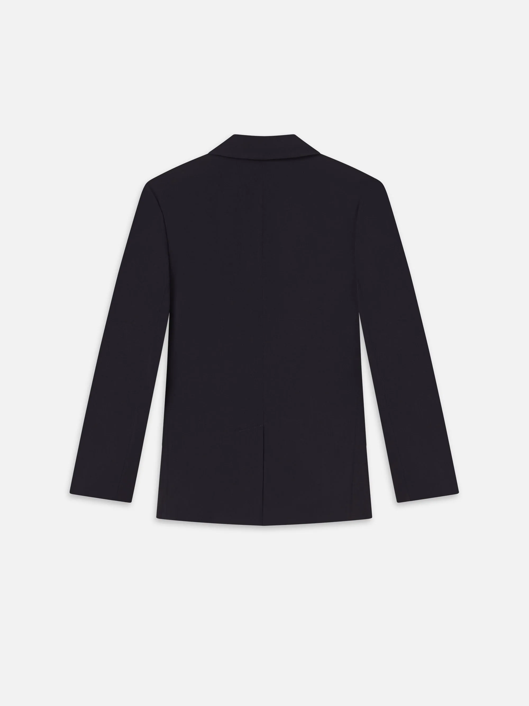 Unlined Wool Blazer -- Dark Navy