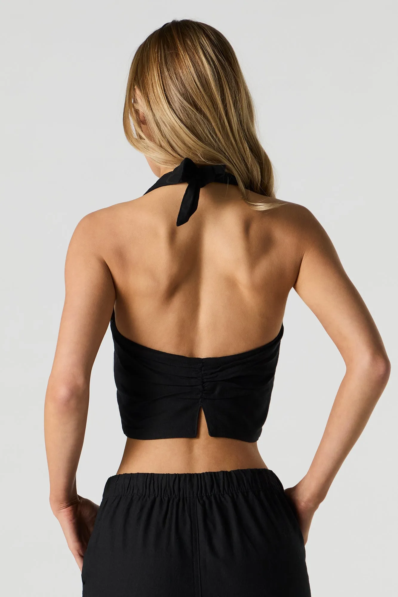 Veste bain-de-soleil en mélange de lin