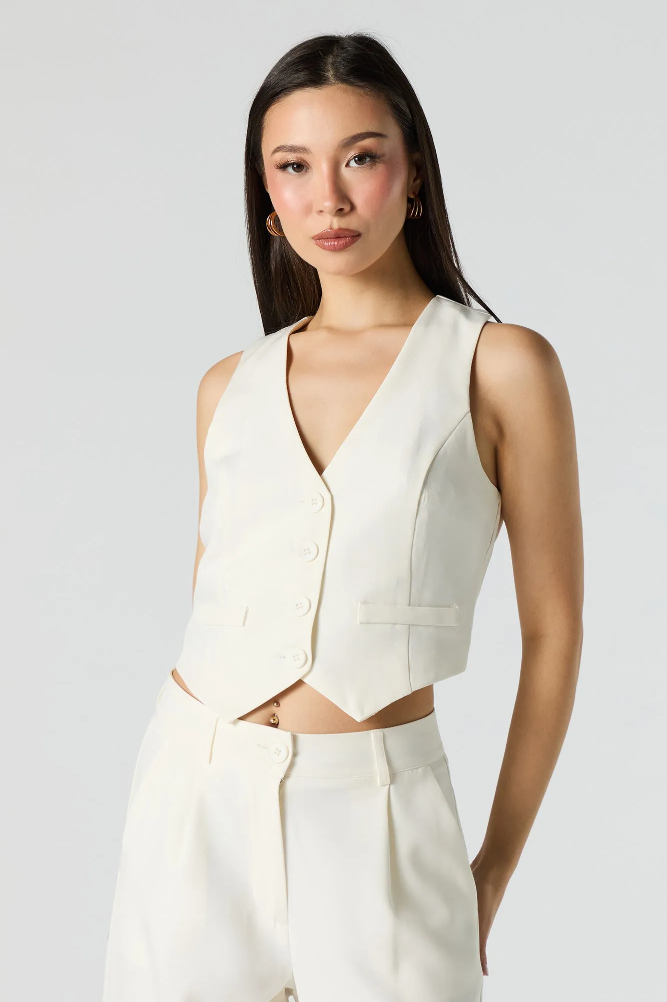 Veste boutonnée courte