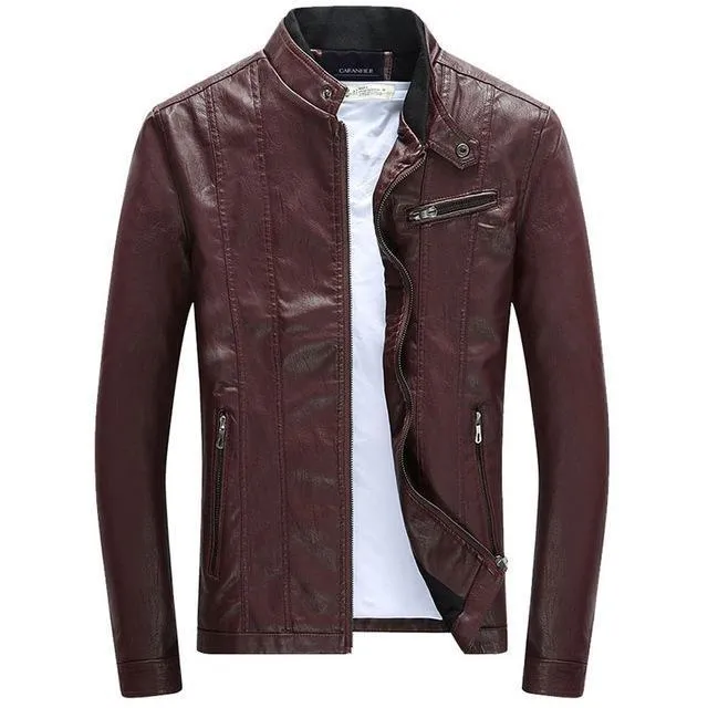 West Louis™ PU Spring Leather Jackets