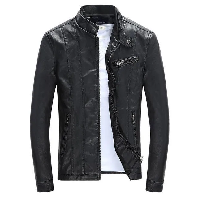 West Louis™ PU Spring Leather Jackets