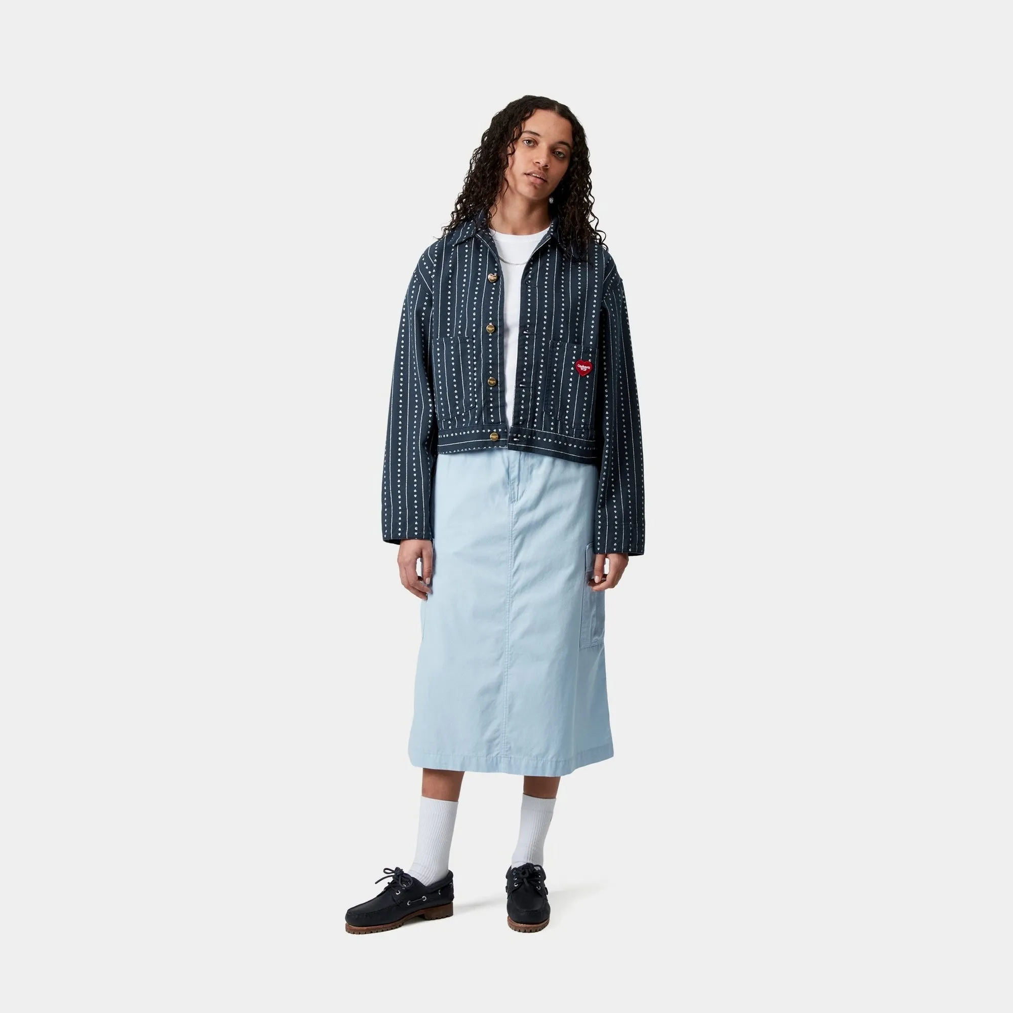 Women’s Drewe Jacket | Ink / Natural Heart C Pinstripe