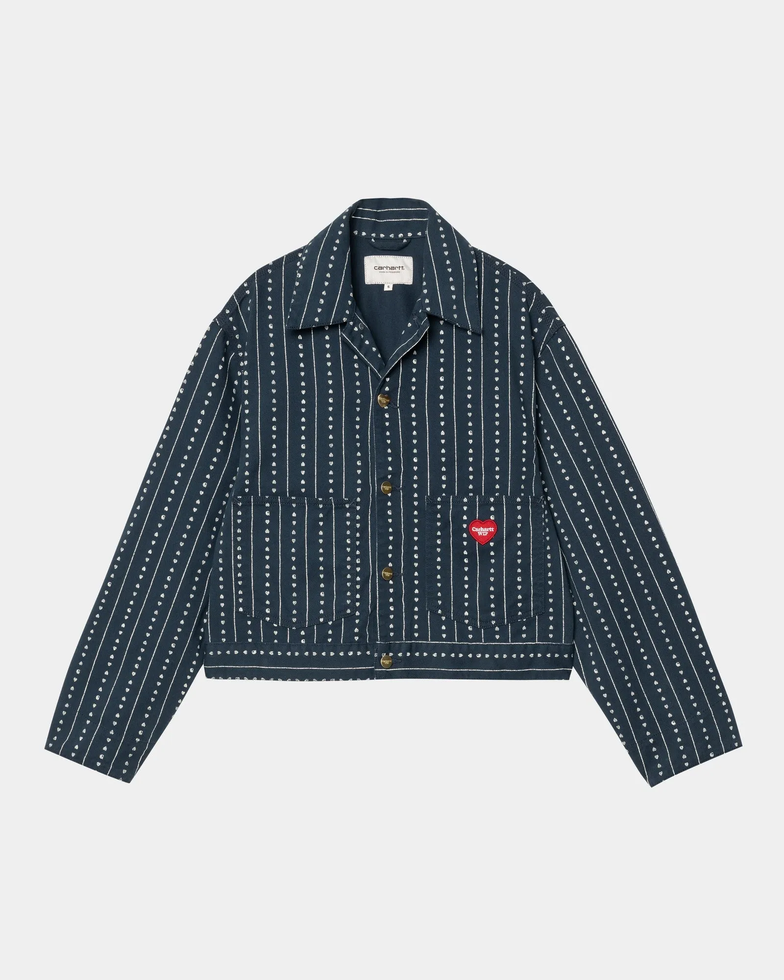 Women’s Drewe Jacket | Ink / Natural Heart C Pinstripe