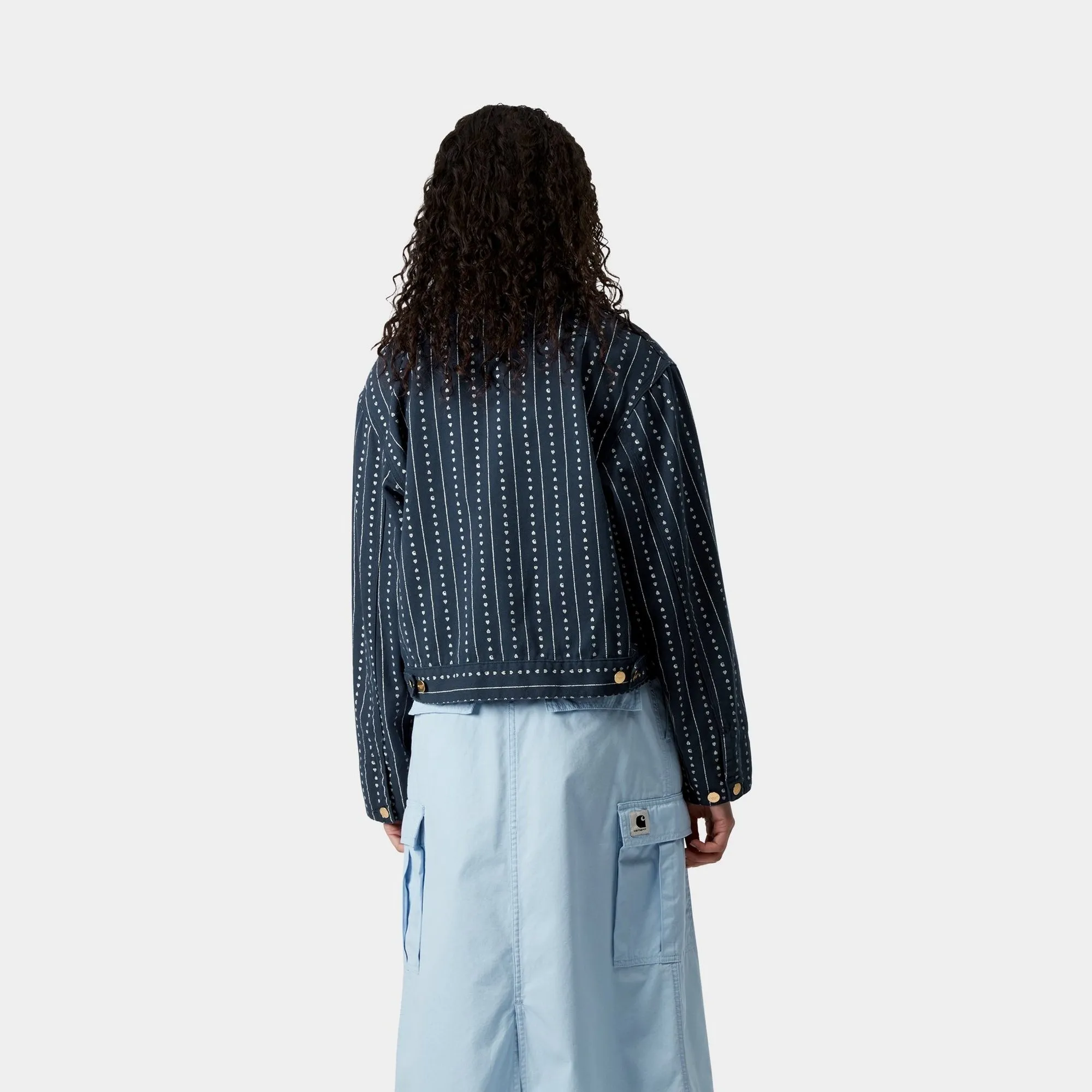 Women’s Drewe Jacket | Ink / Natural Heart C Pinstripe