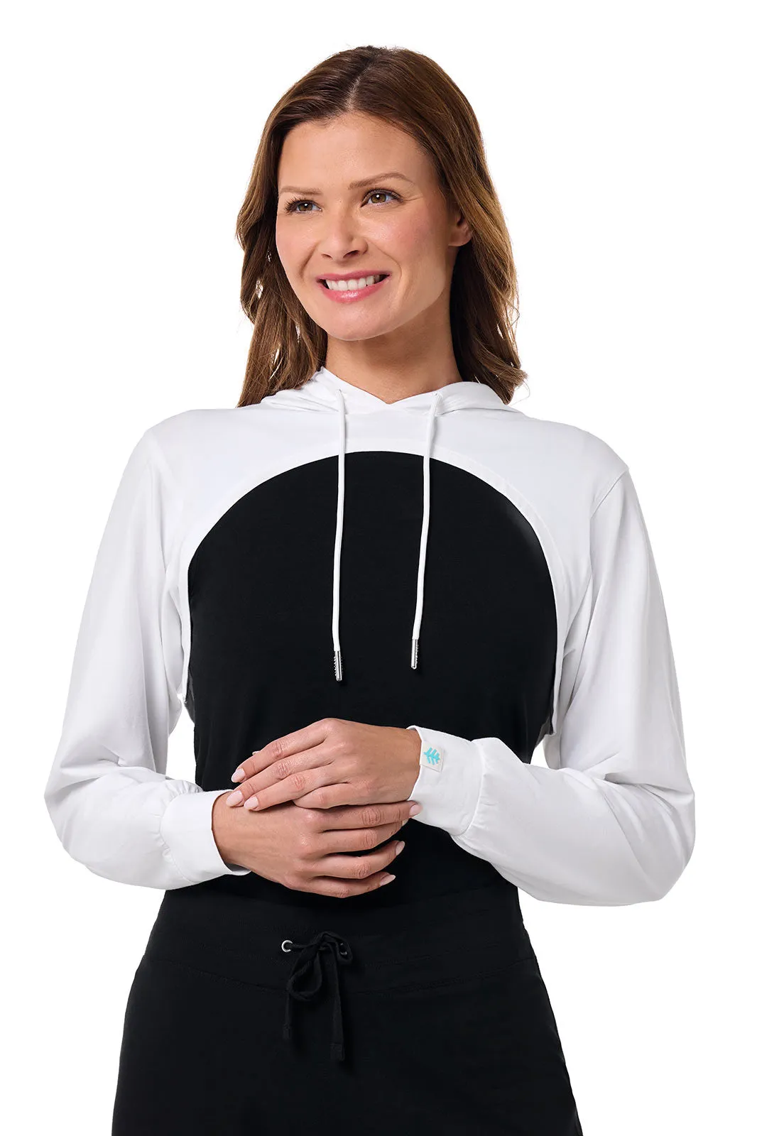 Women's Pompano Shrug Hoodie | White