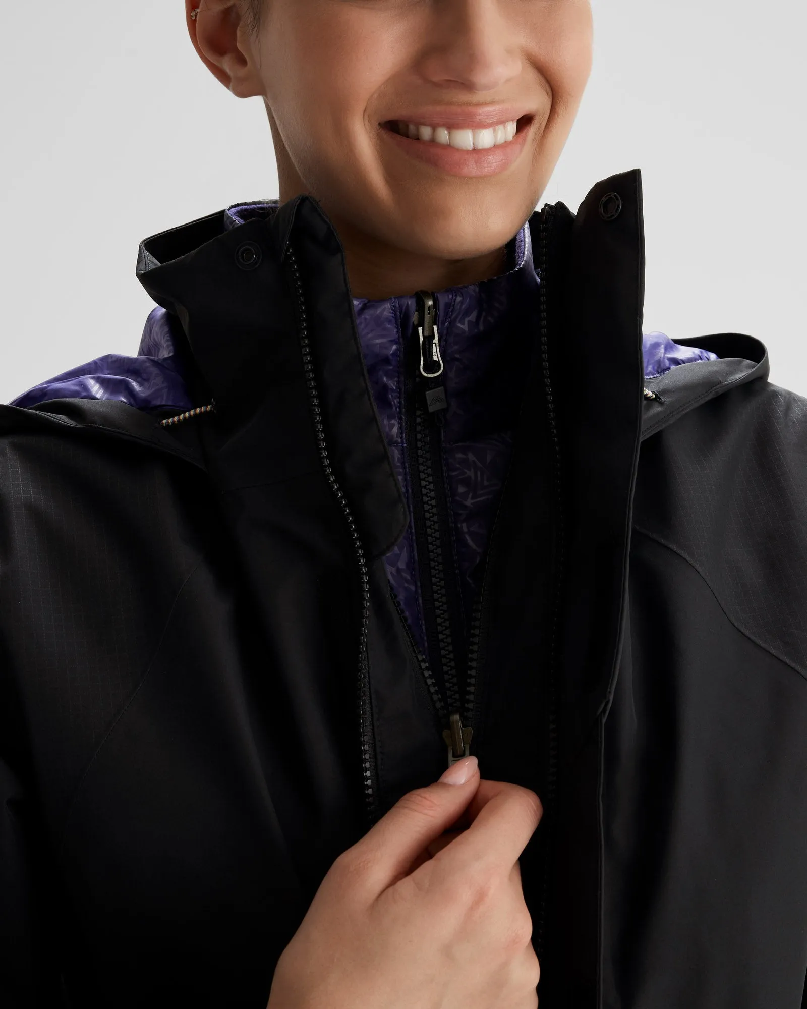 Women's PWDR-Days 2L 3-in-1 Snow Jacket  - Black Stingray/Dark Horizon
