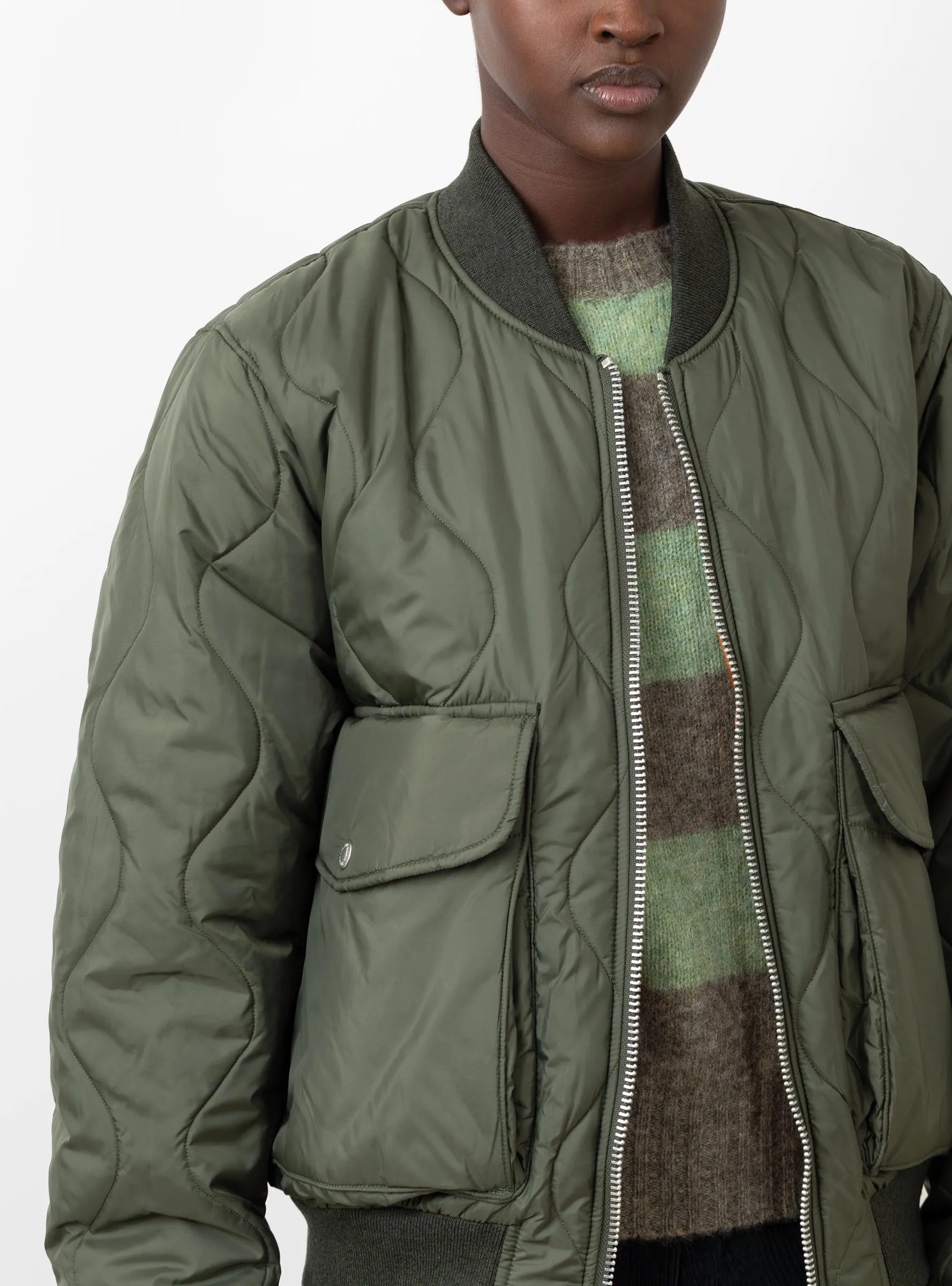 x Lavenham Bros Bomber Jacket Olive Green