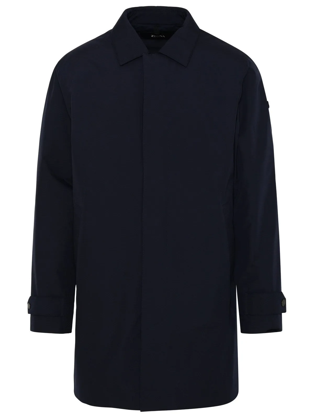 Z Zegna Logo Patch Long-Sleeved Parka