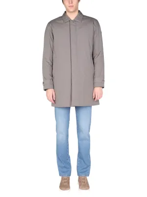 Z Zegna Logo Patch Long-Sleeved Parka