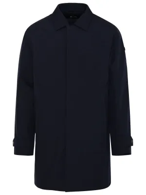 Z Zegna Logo Patch Long-Sleeved Parka